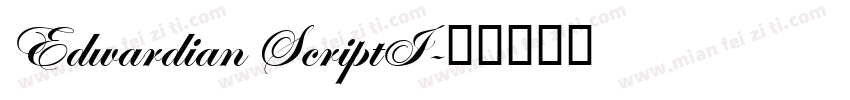 Edwardian ScriptI字体转换